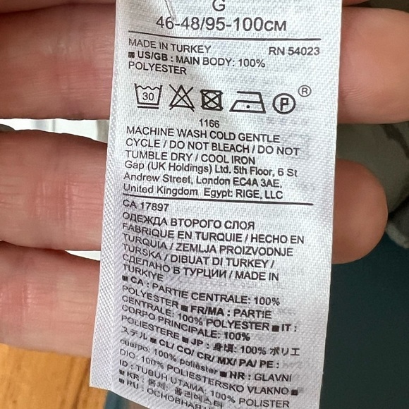 BANANA REPUBLIC Women’s Camo Bell Sleeve Blouse Size Large Boho Casual - Picture 6 of 7